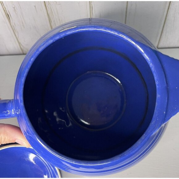 Fiestaware Vintage Cobalt Fiesta Teapot - Picture 5 of 7